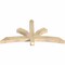 Ekena Millwork Davenport Rough Sawn Timber Gable Bracket, Douglas Fir, 60"W x 30"H x 4"D x 4"F, 12/12 Pitch GBW060X30X0404DAV00RDF - alternate 4